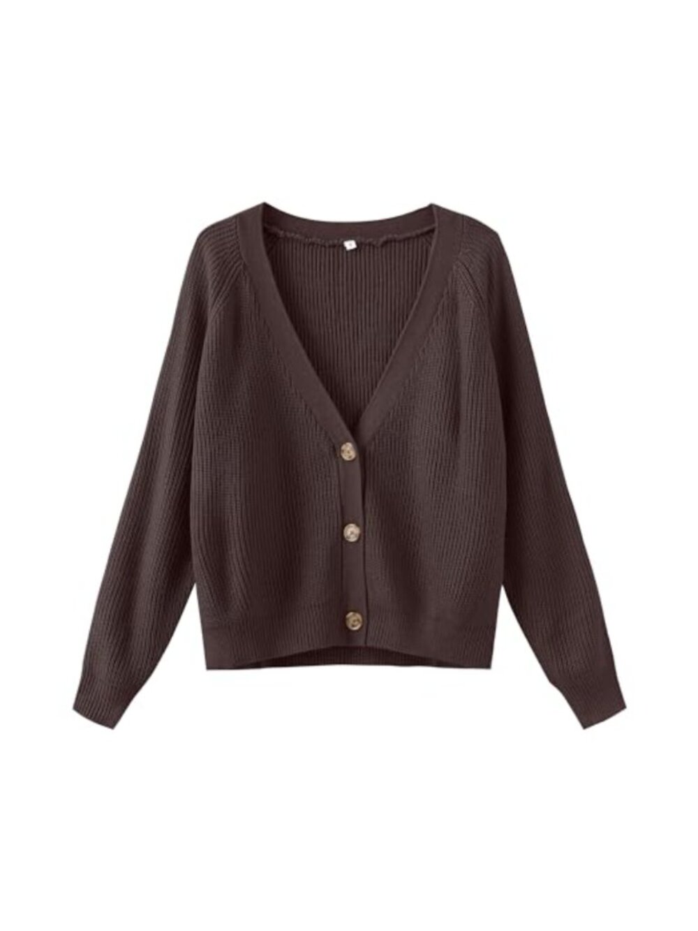 Cable Knit Cardigan Open Front Long Sleeve V Neck Loose Casual Knitwear